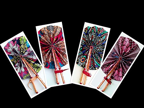 African Fabric Handfans