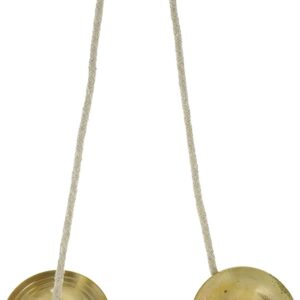 BRASS Manjira Instrument Finger cymbal Hand Cymbal Metal Clapper -METAL-MANJIRA-MANJEERA -PERCUSSION-KIRTAN-POOJA- HARE KRISHNA (4.5 INCH)