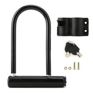 U-Lock, Security U Lock Anti-Theft Lock, Folding Bicycle Lock Anti-Theft U-Lock Mountain Bike Lock for Scooters Motorcycle