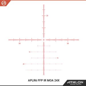 Athlon Optics 214113: Helos BTR Gen2 6-24X56 Riflescope Aplr6 Ffp Ir Moa Reticle