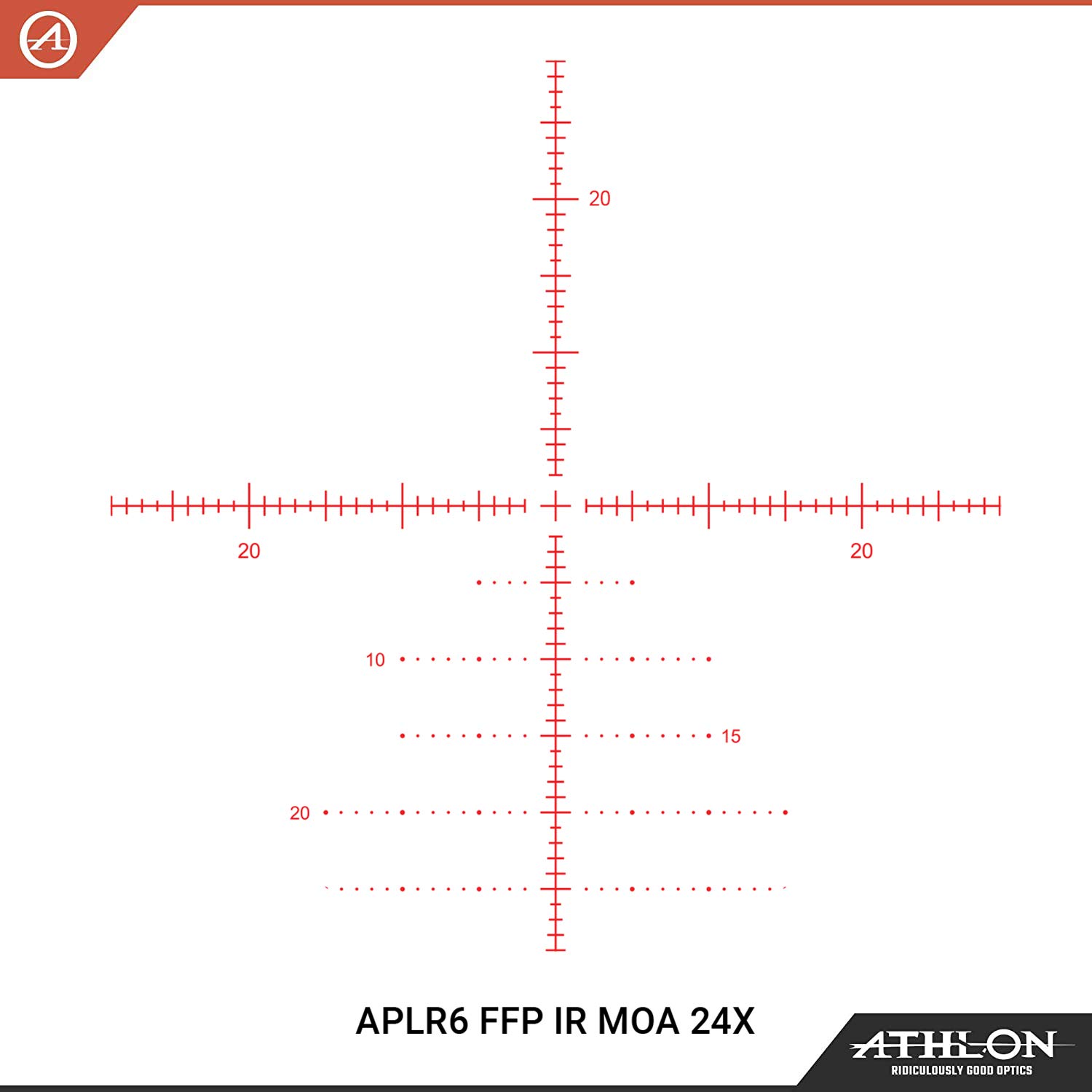 Athlon Optics 214113: Helos BTR Gen2 6-24X56 Riflescope Aplr6 Ffp Ir Moa Reticle