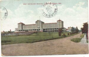 old orchard house, old orchard,maine,postcard 5, 1/4" x 3"1/2, distributed in paris