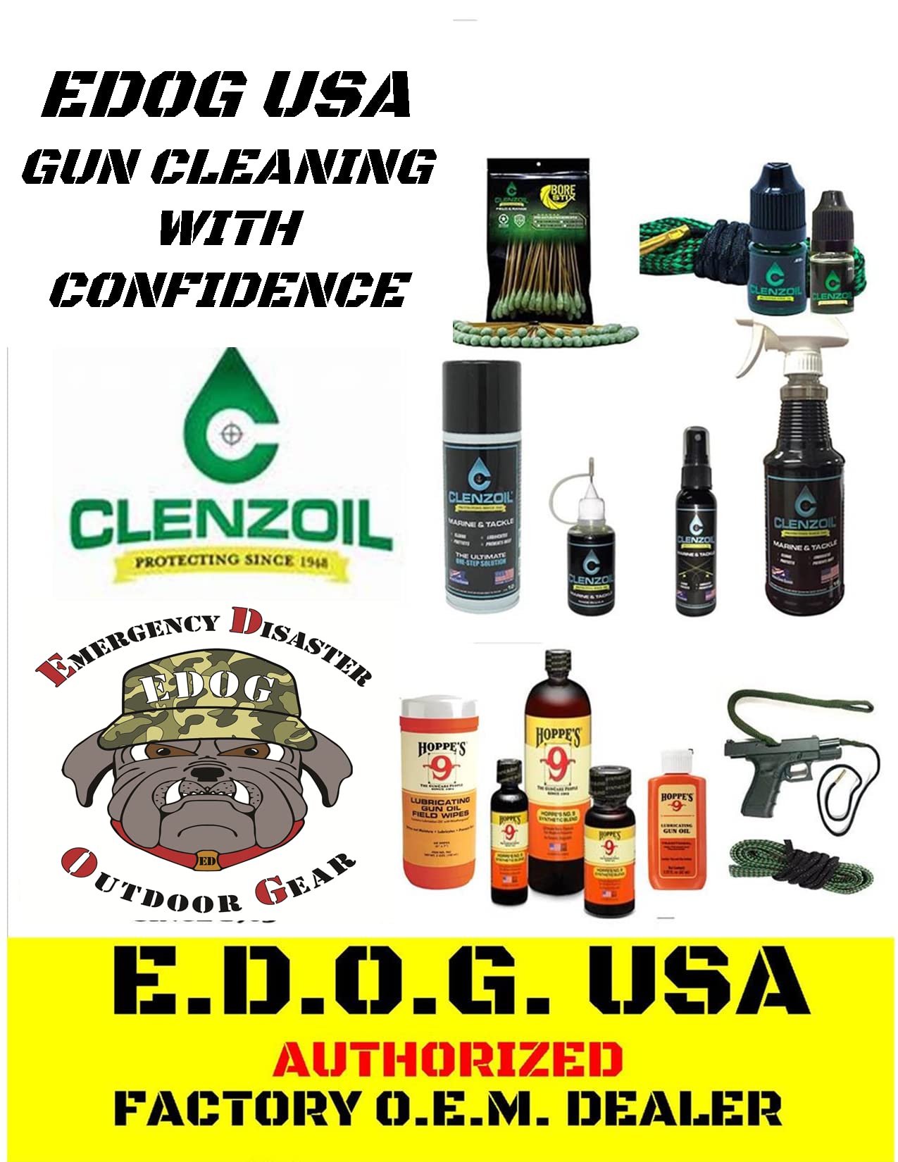 Gen 3 Gun Cleaning Kit & Accessories Compatible with Glock Gen 3 Pistol Schenatic Cleaning Mat for 22.38 9mm .45 Hoppes Gun Oil & Solvent Clenzoil CLP Cleaner Brush Picks & Patches