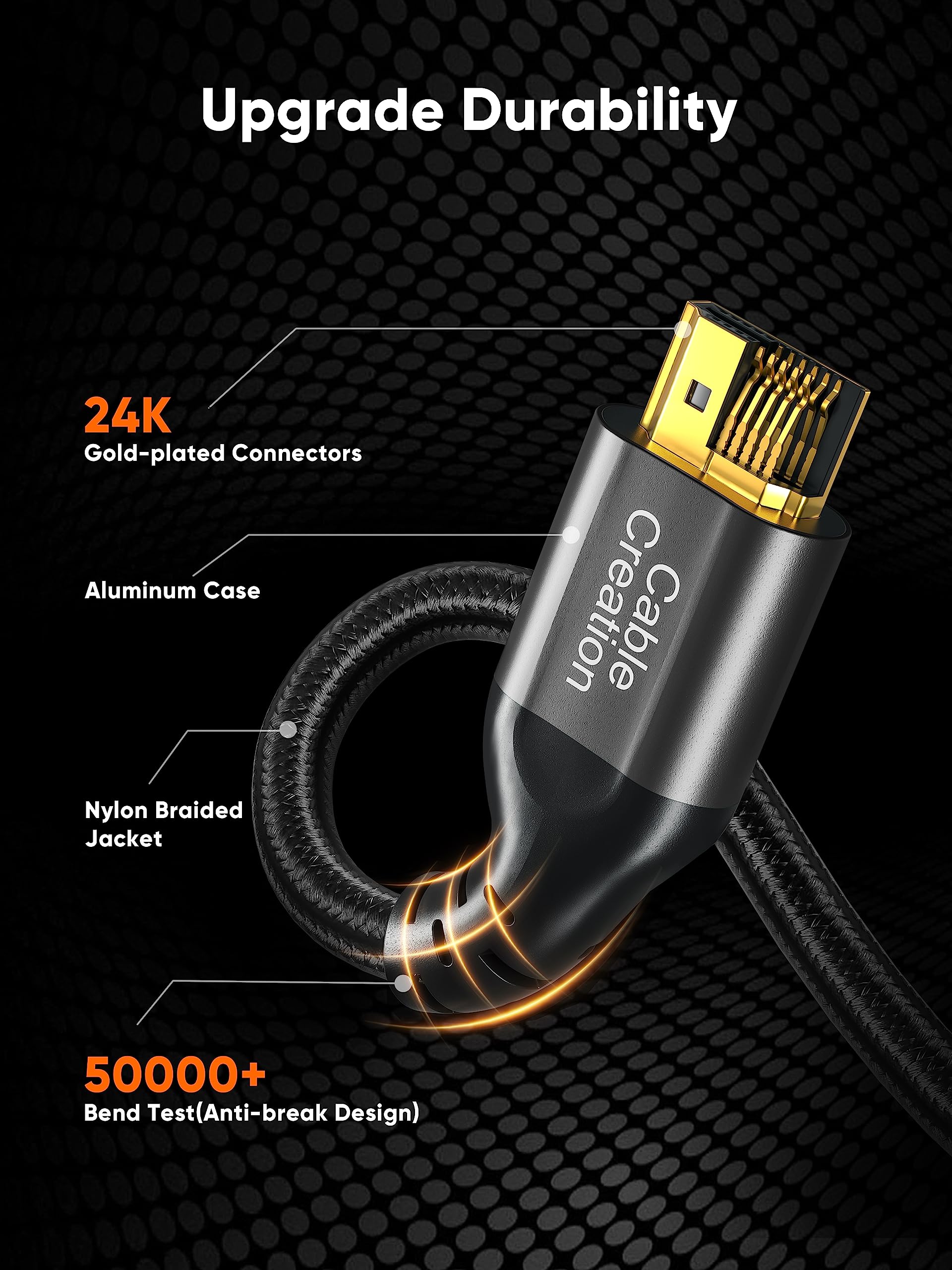 CableCreation 8K HDMI 2.1 Cable, HDMI for PS4 (48Gbps, 8K@60Hz) - 3.3 Feet, Xbox Series X HDMI Cable, eARC HDR HDCP 2.2 2.3