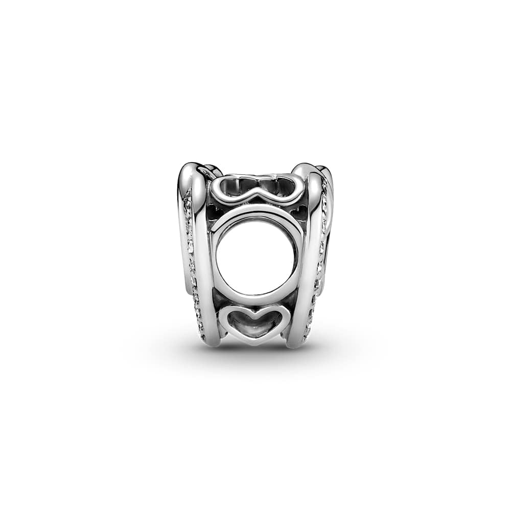 PANDORA Sparkling Entwined Hearts Charm