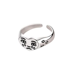 mr.s shop vintage silver color metal opening rings for women new simple personality adjustable ring jewelry