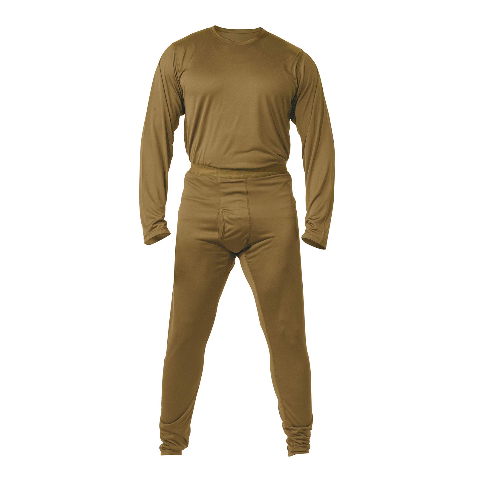 Rothco ECWCS Gen III Silk Weight Top & Bottom Set, Coyote Brown, L