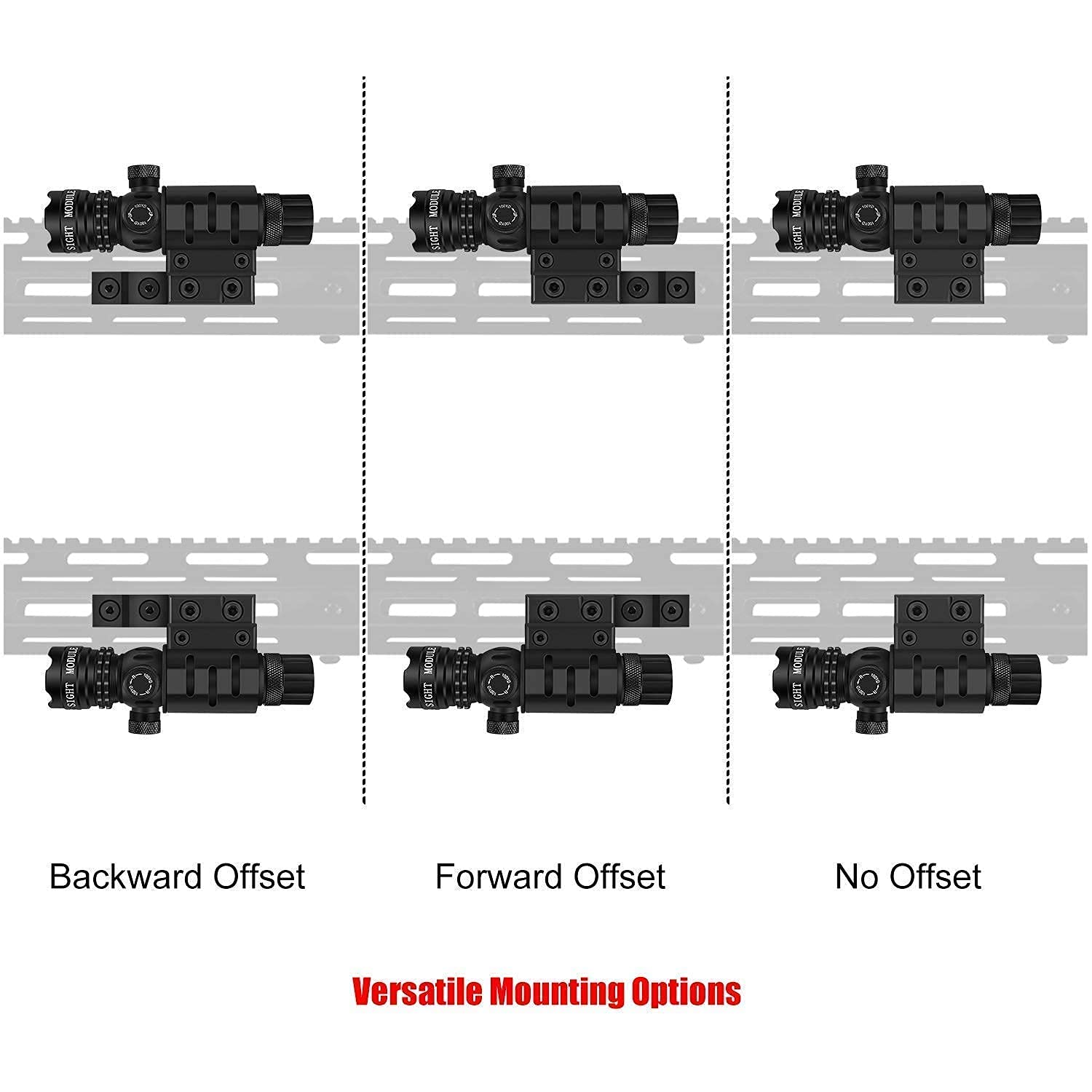 EZshoot BoreSighter for 0.177 to 0.54 Caliber Rifles Handgun and Green Laser Sight with Rail Mount - Include Barrel Mount Cable Switch