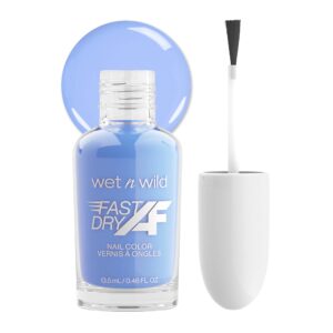 wet n wild Fast Dry AF Nail Polish Color, Baby Blue Sin-derella | Quick Drying - 40 Seconds | Long Lasting - 5 Days, Shine