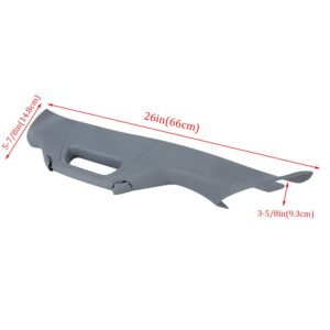 A Pillar Grab Handle Interior Trim Compatible with 2011-2016 Ford F-250 F-350 F-450 F-550 Super Duty Replacement for BC3Z-2503599-AC - Gray Left Driver Side