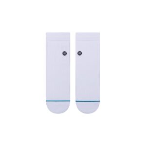 Stance Icon Quarter Socks (Medium, White)