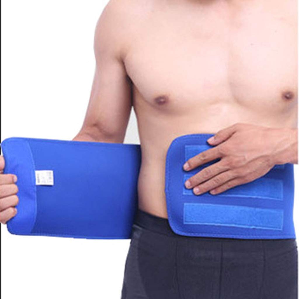 LSRRYD Exercise Breathable Fitness Waist Protection Belt Lower Back Brace Pain Relief Spine Injury Prevention for Men Women (Color : Blue, Size : Small)