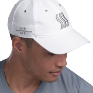 SAAKA Max Dry Hat for Men & Women. Lightweight Performance Cap. (White)