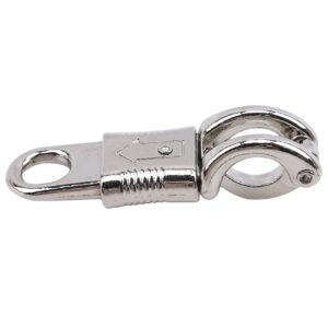 MOONRING Horse Panic Clip Buckle Quick Release Panic Hook Snap Outdoor Sports Accessories, Silver