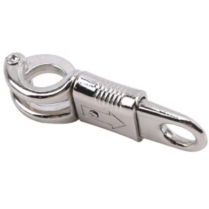 moonring horse panic clip buckle quick release panic hook snap outdoor sports accessories, silver