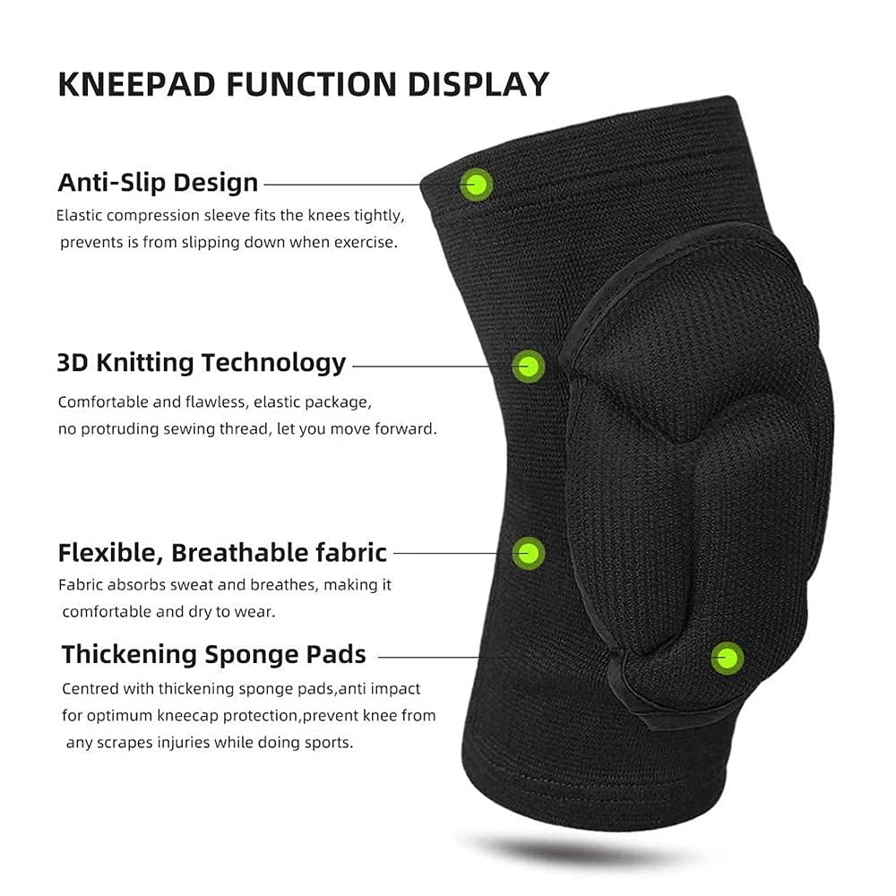 Knee Sleeves Protective Knee Pads, Thick Sponge Collision Avoidance Knee Sleeve Anti-Slip, Outdoor Climbing Sports Riding Protector Suitable for Men&Women