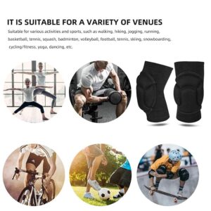 Knee Sleeves Protective Knee Pads, Thick Sponge Collision Avoidance Knee Sleeve Anti-Slip, Outdoor Climbing Sports Riding Protector Suitable for Men&Women