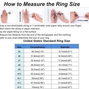 MZZJ Couple Matching Ring Pinky Promise Pinky Swear 8MM&6MM High Polish Minimalist Classical Stainless Steel Initial Flat Wedding Band Set,Anniversary Birthday Gift for Him Her,Black