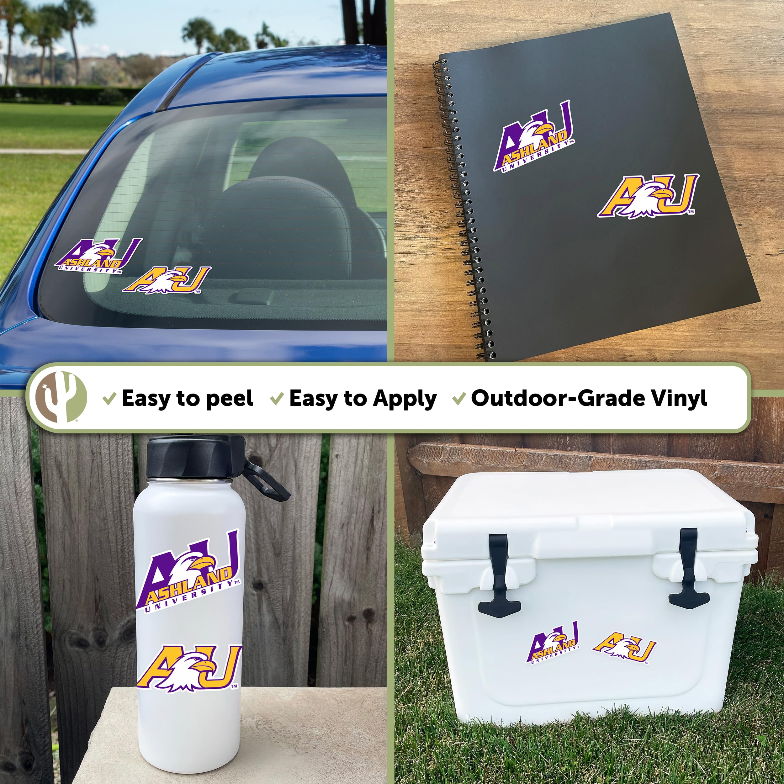 Desert Cactus Ashland University Stickers Eagles Vinyl Decal Laptop Water Bottle Car Scrapbook (4 Inch Set V1)