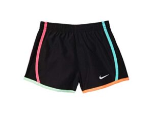 nike baby girl's tempo short (toddler) multi/black 4 toddler