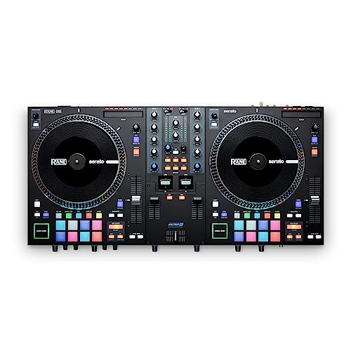 RANE ONE - Complete DJ Set and DJ Controller for Serato DJ with Integrated DJ Mixer, Motorized Platters and Serato DJ Pro Included