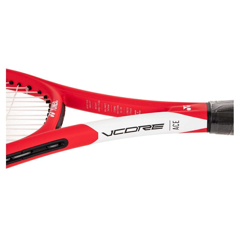 Yonex VCORE Ace Tennis Racquet, Tango Red (4 1/8" Grip Size)