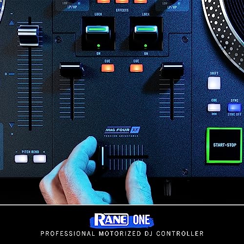 RANE ONE - Complete DJ Set and DJ Controller for Serato DJ with Integrated DJ Mixer, Motorized Platters and Serato DJ Pro Included