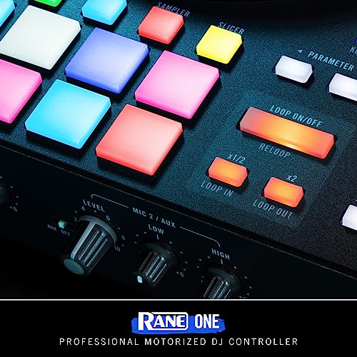 RANE ONE - Complete DJ Set and DJ Controller for Serato DJ with Integrated DJ Mixer, Motorized Platters and Serato DJ Pro Included