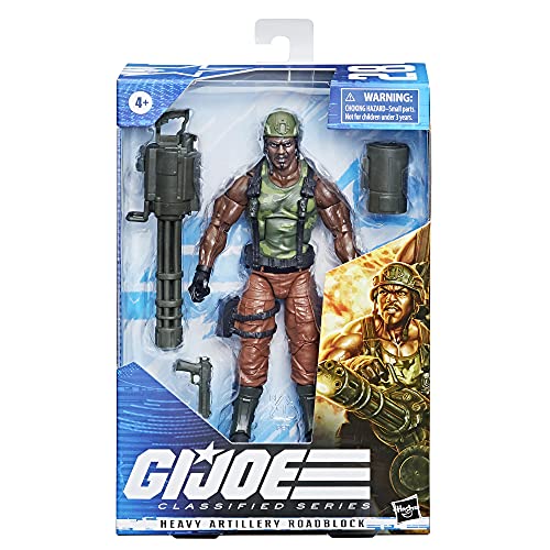 G.I. Joe Classified Series Heavy Artilery Roadblock Action Figure 28 Collectible Premium Toy 6-Inch-Scale with Custom Package Art (Amazon Exclusive)