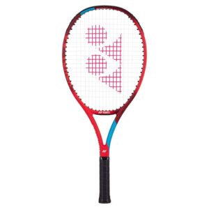 yonex vcore 25 inch 6th gen junior tennis racquet, tango red