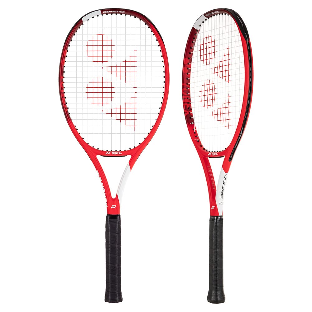 Yonex VCORE Ace Tennis Racquet, Tango Red (4 1/8" Grip Size)