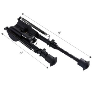 Pinty Rifle Scope 3-9x32 Rangefinder Illuminated Reflex Sight 4 Reticle & Rifle Tactical Bipod Adjustable Spring Return