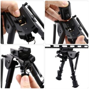 Pinty Rifle Scope 3-9x32 Rangefinder Illuminated Reflex Sight 4 Reticle & Rifle Tactical Bipod Adjustable Spring Return