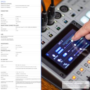 Zoom PodTrak P8 Multitrack Podcast Recorder + 4X Zoom ZDM-1 Podcast Mic + 4X Headphones + 4X Windscreens + 4X Tabletop Stands + 64GB Memory Card + 4X Boom Arms + Cables - Ultimate Podcasting Bundle