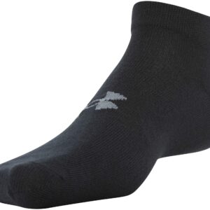 Under Armour Men's Essential Lite Low Cut Socks, 6-Pairs , Black , Large