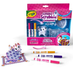 crayola scribble scrubbie pets princess playset, kids toys, gift for girls & boys