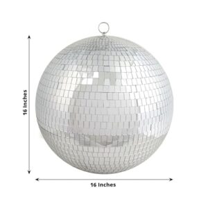 Efavormart 16" Groovy Glass Mirror Disco Ball Party Decoration for Wedding Event Birthday Party