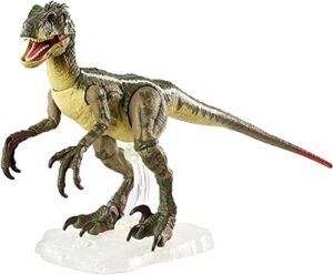 mattel jurassic world toys amber collection velociraptor