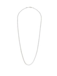 miansai cuban chain necklace | brushed sterling silver