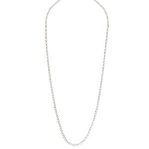 Miansai Cuban Chain Necklace | Brushed Sterling Silver