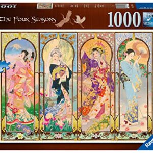 Ravensburger The Four Seasons Jigsaw Puzzle - 1000 Pieces | Captivating Japanese Artwork | Premium Interlocking Fit | Vibrant, Long-Lasting Quality | Ideal for Relaxation and Group Fun