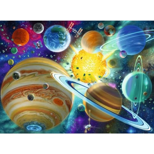 Ravensburger Cosmic Connection - 150 Piece Jigsaw Puzzle for Kids | Educational and Fun | Durable, Large Pieces | Vibrant, Glare-Free Colors | FSC Certified