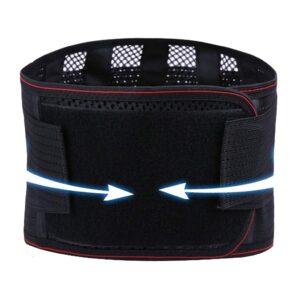 lsrryd lumbar support belt for pain relief and injury prevention dual adjustable straps and breathable mesh panels (size : medium)