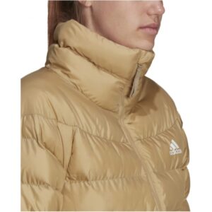 adidas womens Itavic 3-Stripes Midweight Hooded Jacket Beige Tone Medium