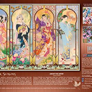 Ravensburger The Four Seasons Jigsaw Puzzle - 1000 Pieces | Captivating Japanese Artwork | Premium Interlocking Fit | Vibrant, Long-Lasting Quality | Ideal for Relaxation and Group Fun