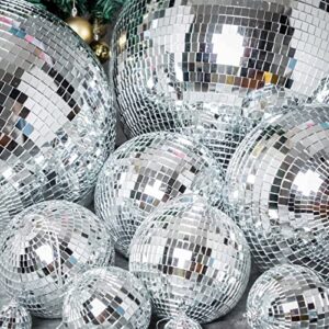 Efavormart 16" Groovy Glass Mirror Disco Ball Party Decoration for Wedding Event Birthday Party