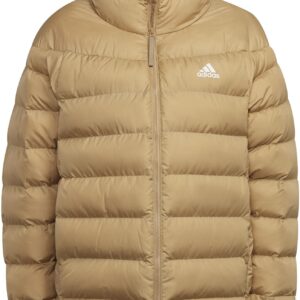 adidas womens Itavic 3-Stripes Midweight Hooded Jacket Beige Tone Medium