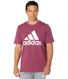 adidas men's badge of sport classic tee, victory crimson, medium