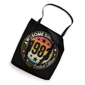 Birthday Awesome Since 1983 38 Years Old Gift Tote Bag