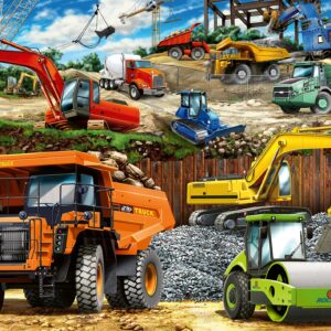 Ravensburger Construction Vehicles 100-Piece Jigsaw Puzzle - Engaging & Educational Toy for Kids | Durable & Long-Lasting | Stimulates Creativity & Problem Solving | FSC Certified